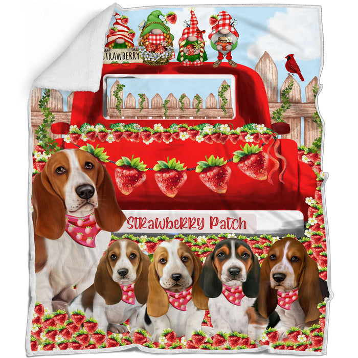 Basset Hound Blanket: Explore a Variety of Designs, Custom, Personalized Bed Blankets, Cozy Woven, Fleece and Sherpa, Gift for Dog and Pet Lovers