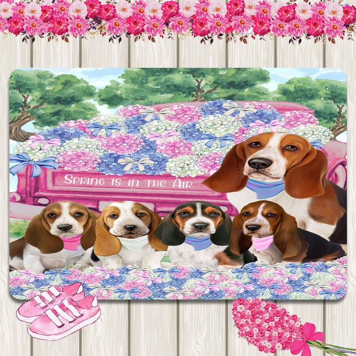 Basset Hound Area Rug and Runner: Explore a Variety of Designs, Personalized, Custom, Halloween Indoor Floor Carpet Rugs for Home and Living Room, Pet Gift for Dog Lovers