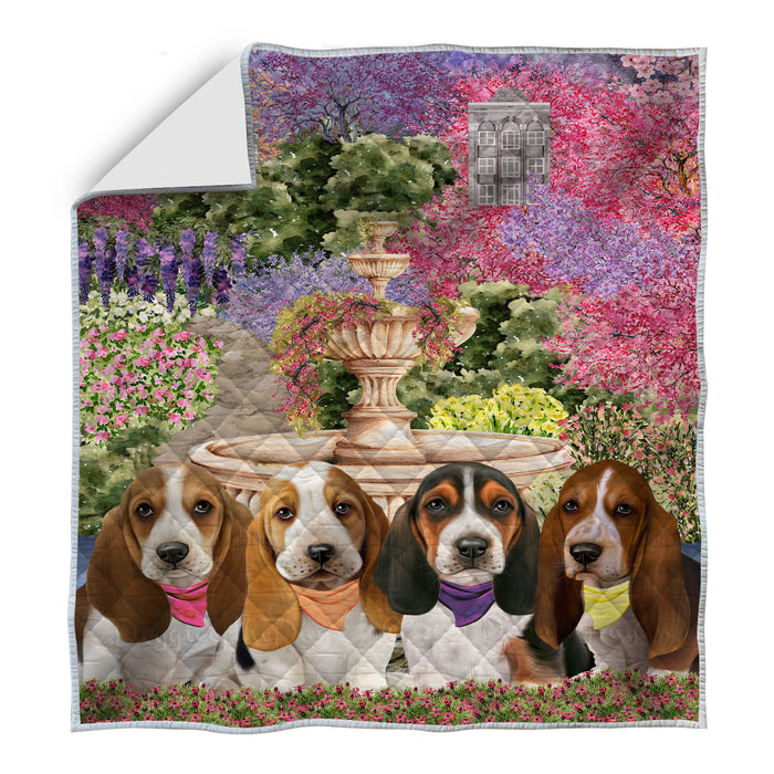 Basset Hound Quilt: Explore a Variety of Personalized Designs, Custom, Bedding Coverlet Quilted, Pet and Dog Lovers Gift