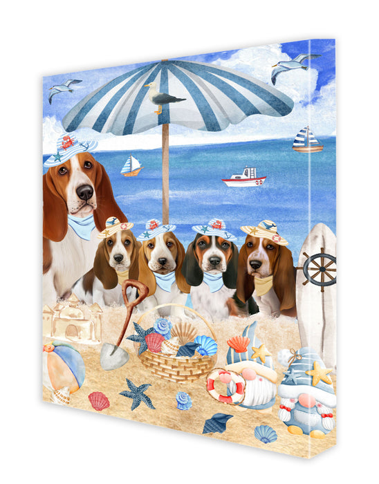 Basset Hound Wall Art Canvas, Explore a Variety of Designs, Custom Digital Painting, Personalized, Ready to Hang Room Decor, Dog Gift for Pet Lovers