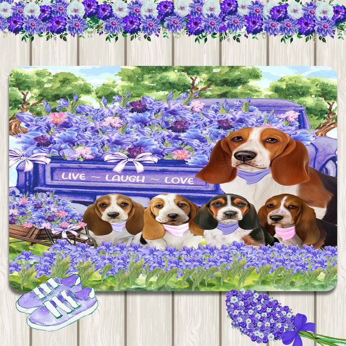 Basset Hound Area Rug and Runner: Explore a Variety of Custom Designs, Personalized, Floor Carpet Indoor Rugs for Home and Living Room, Gift for Pet and Dog Lovers