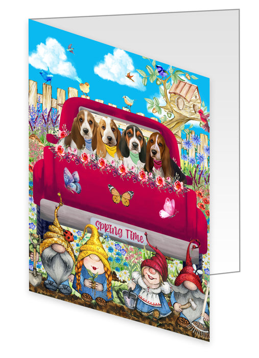 Basset Hound Greeting Cards & Note Cards: Explore a Variety of Designs, Custom, Personalized, Halloween Invitation Card with Envelopes, Gifts for Dog Lovers