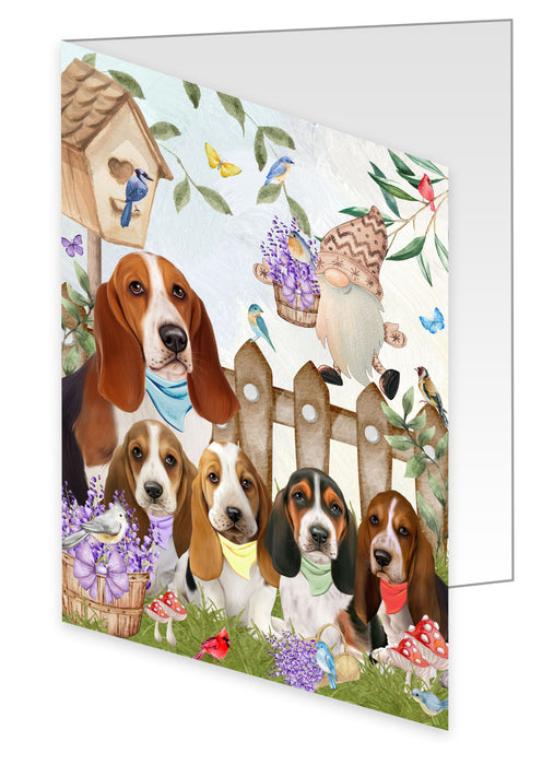 Basset Hound Greeting Cards & Note Cards with Envelopes: Explore a Variety of Designs, Custom, Invitation Card Multi Pack, Personalized, Gift for Pet and Dog Lovers