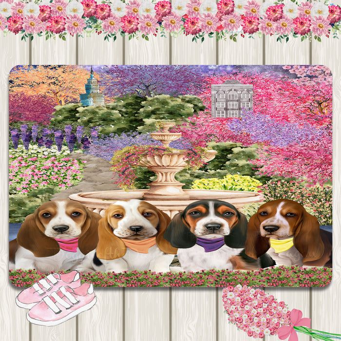 Basset Hound Area Rug and Runner, Explore a Variety of Designs, Personalized, Indoor Floor Carpet Rugs for Home and Living Room, Custom, Dog Gift for Pet Lovers