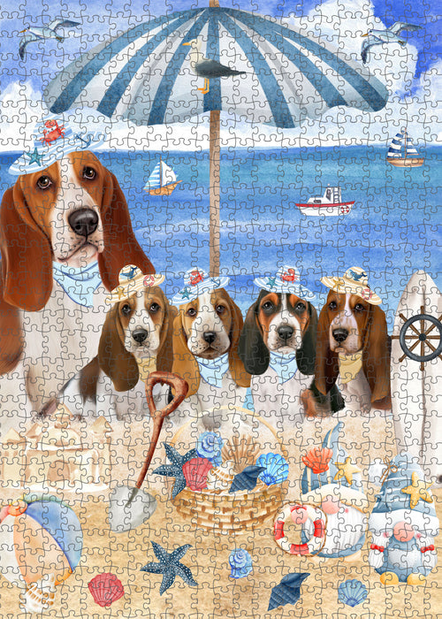 Basset Hound Jigsaw Puzzle, Interlocking Puzzles Games for Adult, Explore a Variety of Designs, Personalized, Custom,  Gift for Pet and Dog Lovers