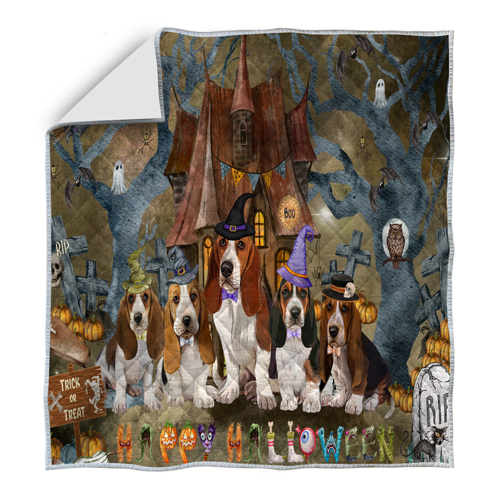 Basset Hound Quilt: Explore a Variety of Bedding Designs, Custom, Personalized, Bedspread Coverlet Quilted, Gift for Dog and Pet Lovers