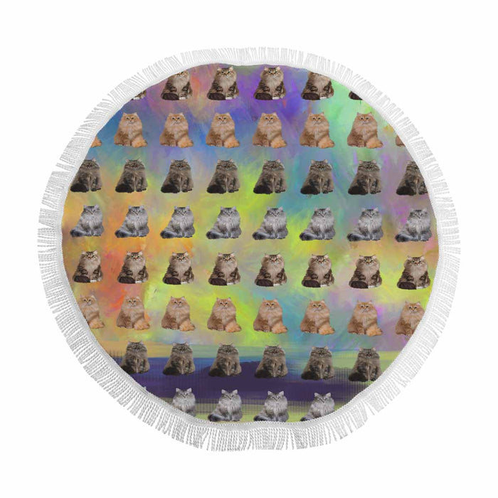 Siberian Cats  Round Beach Mat 59’’