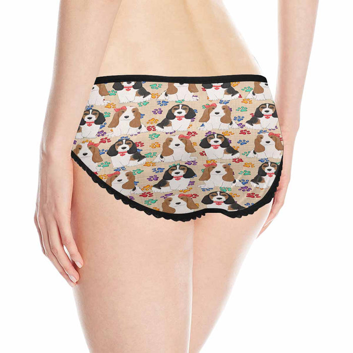 Basset Hound Dogs Red  Women&#039;s All Over Print Classic Briefs