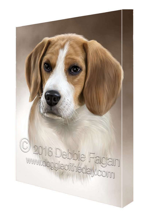 Beagle Dog Art Portrait Print Canvas