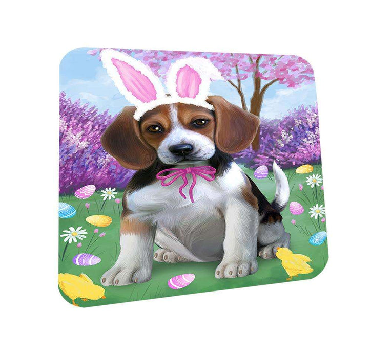 Beagle Dog Easter Holiday Coasters Set of 4 CST49004
