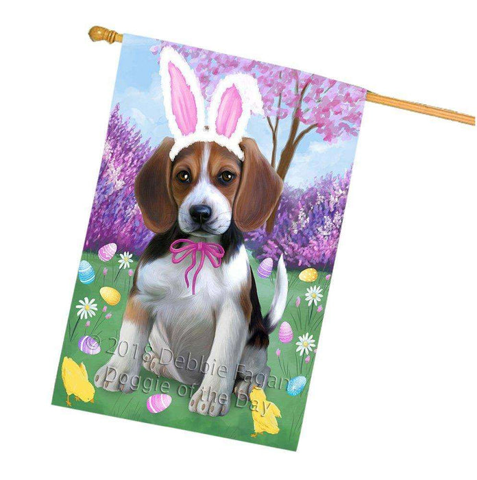 Beagle Dog Easter Holiday House Flag FLG49010