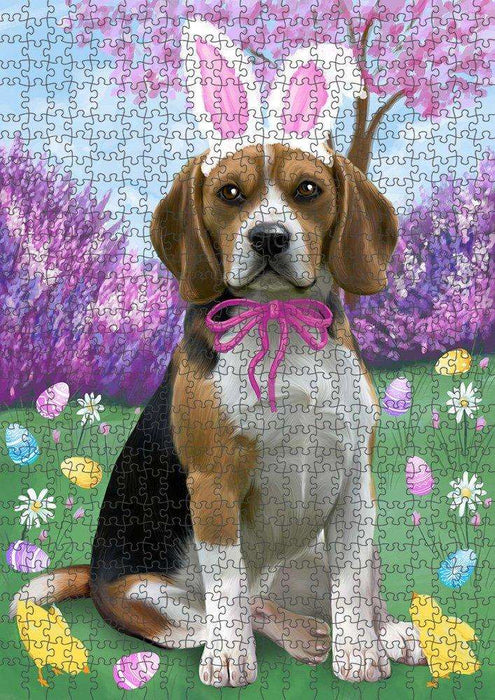 Beagle Dog Easter Holiday Puzzle with Photo Tin PUZL50175