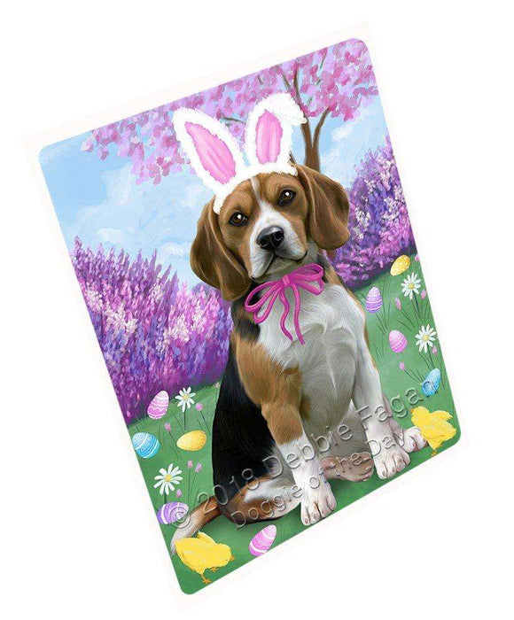 Beagle Dog Easter Holiday Tempered Cutting Board C51000