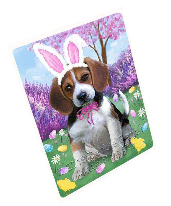 Beagle Dog Easter Holiday Tempered Cutting Board C51003
