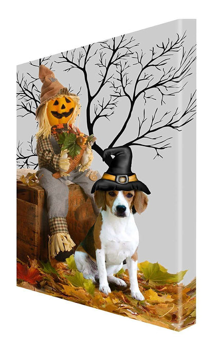 Beagle Dog Halloween Canvas 18 x 24