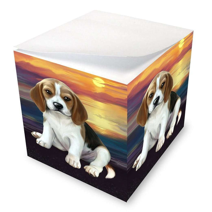 Beagle Dog Note Cube