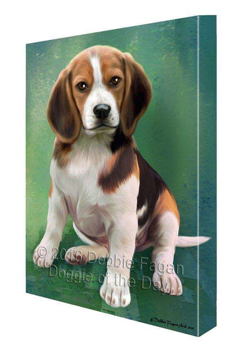 Beagle Dog Painting Printed on Canvas Wall Art