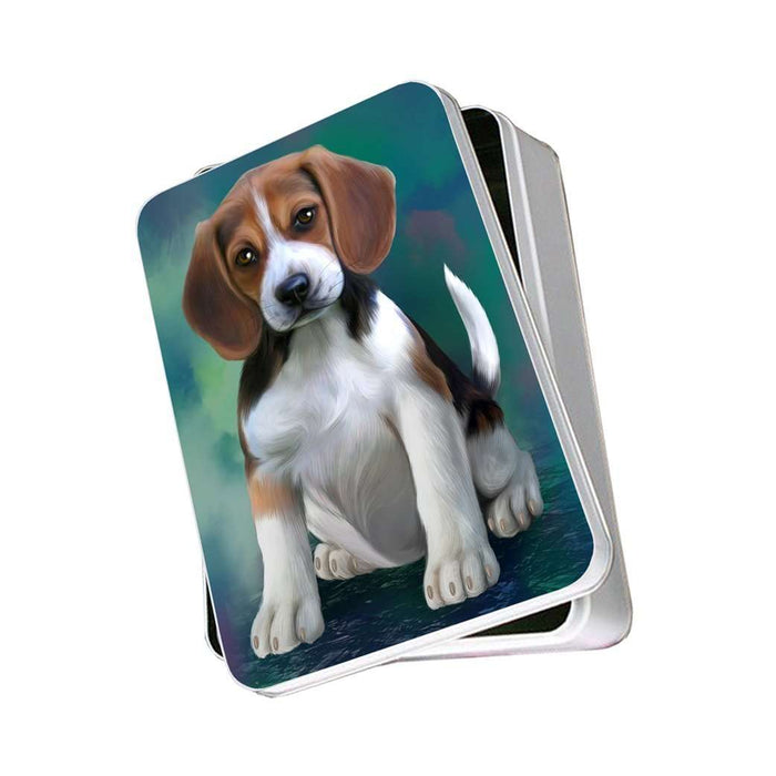 Beagle Dog Photo Storage Tin