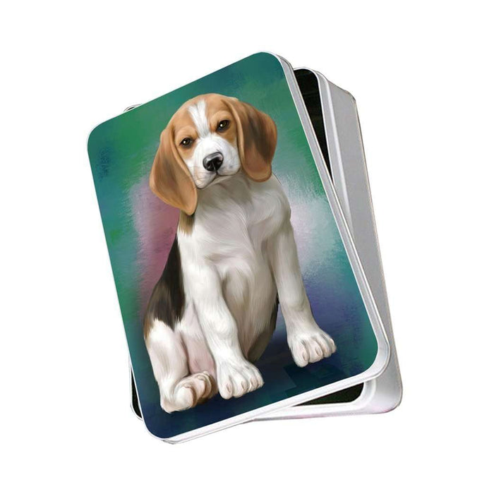 Beagle Dog Photo Storage Tin