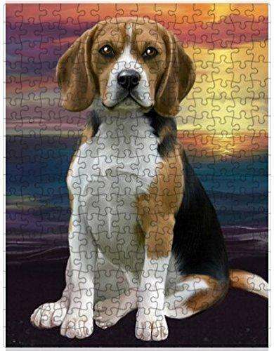 Beagle Dog Puzzle with Photo Tin