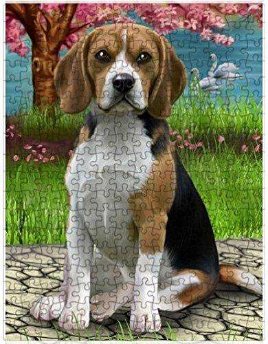 Beagle Dog Puzzle with Photo Tin