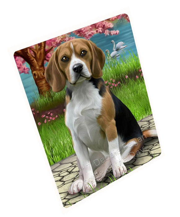 Beagle Dog Tempered Cutting Board