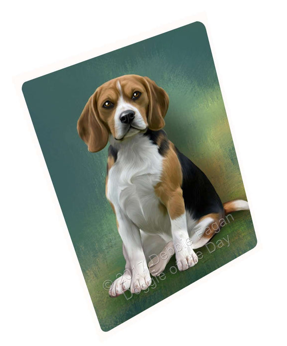 Beagle Dog Tempered Cutting Board