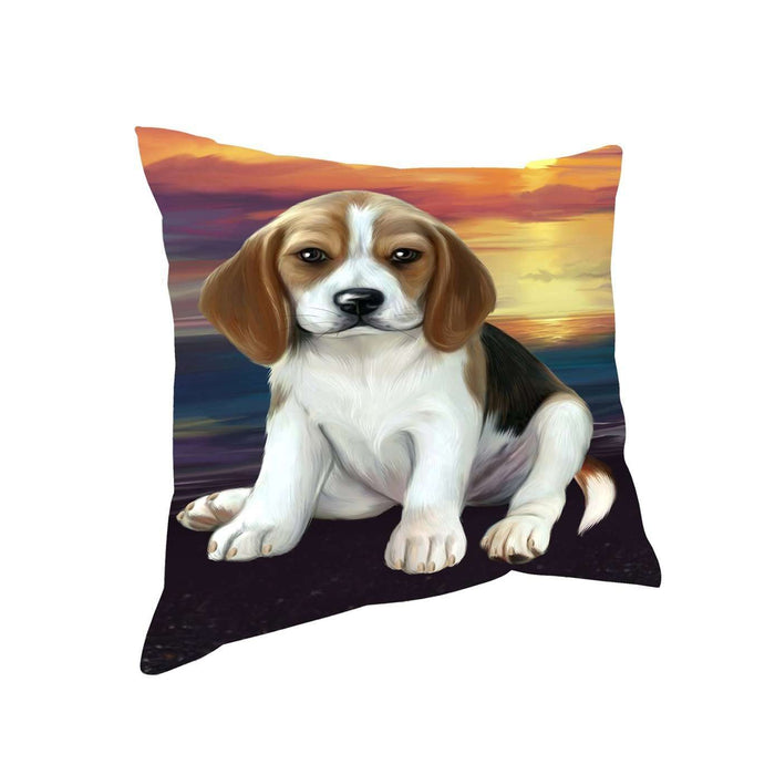 Beagle Dog Throw Pillow