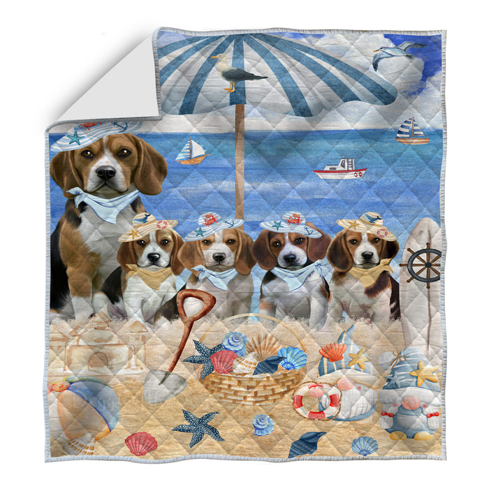 Beagle Quilt: Explore a Variety of Bedding Designs, Custom, Personalized, Bedspread Coverlet Quilted, Gift for Dog and Pet Lovers