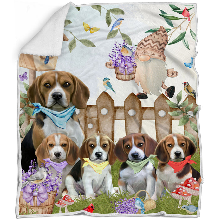Beagle Bed Blanket, Explore a Variety of Designs, Custom, Soft and Cozy, Personalized, Throw Woven, Fleece and Sherpa, Gift for Pet and Dog Lovers