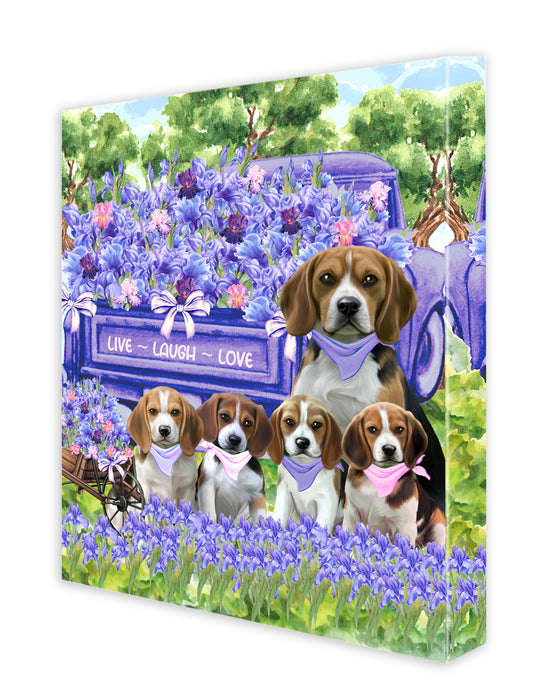 Beagle Canvas: Explore a Variety of Custom Designs, Personalized, Digital Art Wall Painting, Ready to Hang Room Decor, Gift for Pet & Dog Lovers