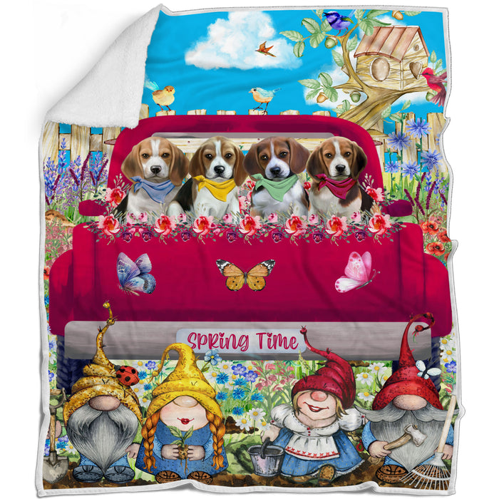 Beagle Blanket: Explore a Variety of Designs, Cozy Sherpa, Fleece and Woven, Custom, Personalized, Gift for Dog and Pet Lovers