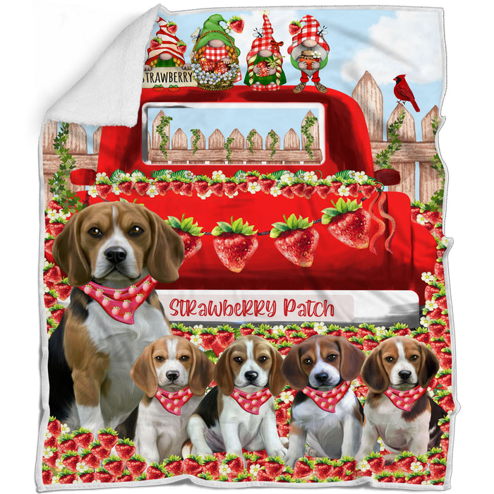 Beagle Blanket: Explore a Variety of Personalized Designs, Bed Cozy Sherpa, Fleece and Woven, Custom Dog Gift for Pet Lovers