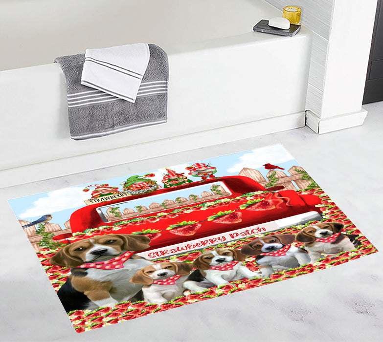 Beagle Bath Mat: Non-Slip Bathroom Rug Mats, Custom, Explore a Variety of Designs, Personalized, Gift for Pet and Dog Lovers