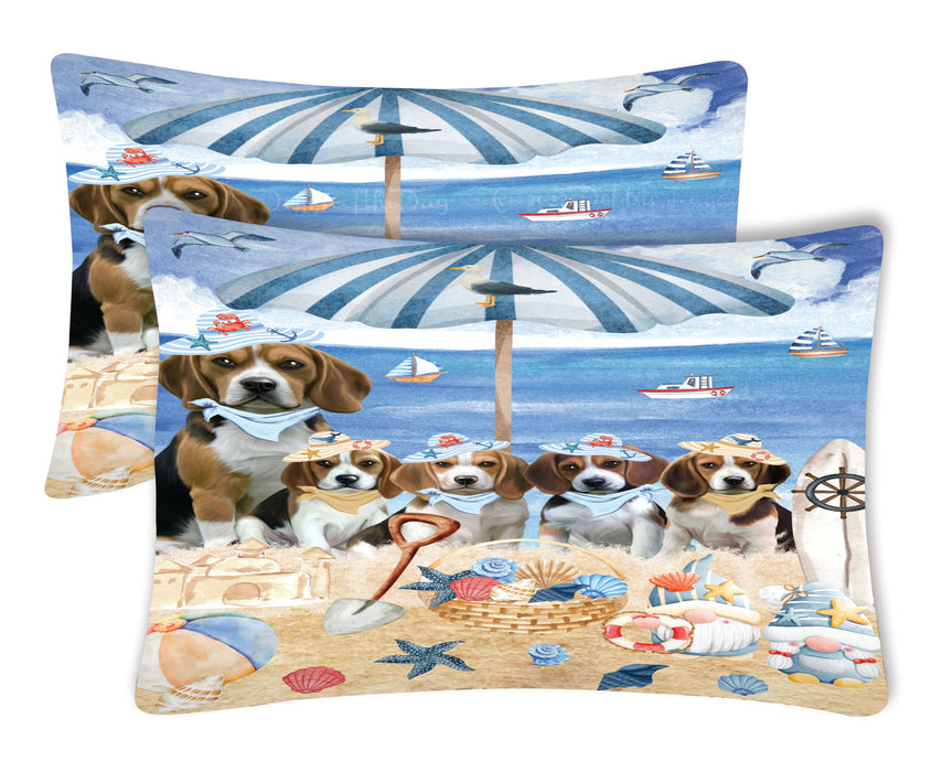Beagle Pillow Case: Explore a Variety of Designs, Custom, Standard Pillowcases Set of 2, Personalized, Halloween Gift for Pet and Dog Lovers