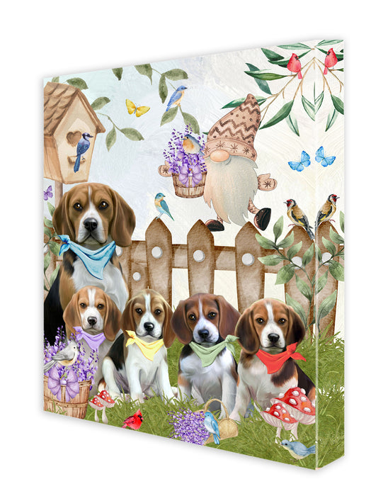 Beagle Wall Art Canvas, Explore a Variety of Designs, Personalized Digital Painting, Custom, Ready to Hang Room Decor, Gift for Dog and Pet Lovers