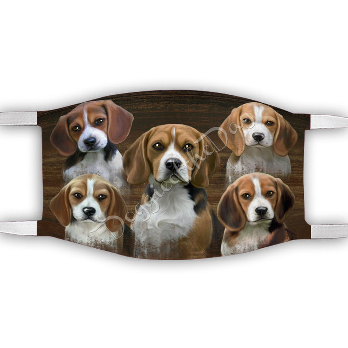 Rustic Beagle Dogs Face Mask FM50024