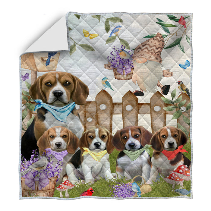 Beagle Quilt: Explore a Variety of Custom Designs, Personalized, Bedding Coverlet Quilted, Gift for Dog and Pet Lovers