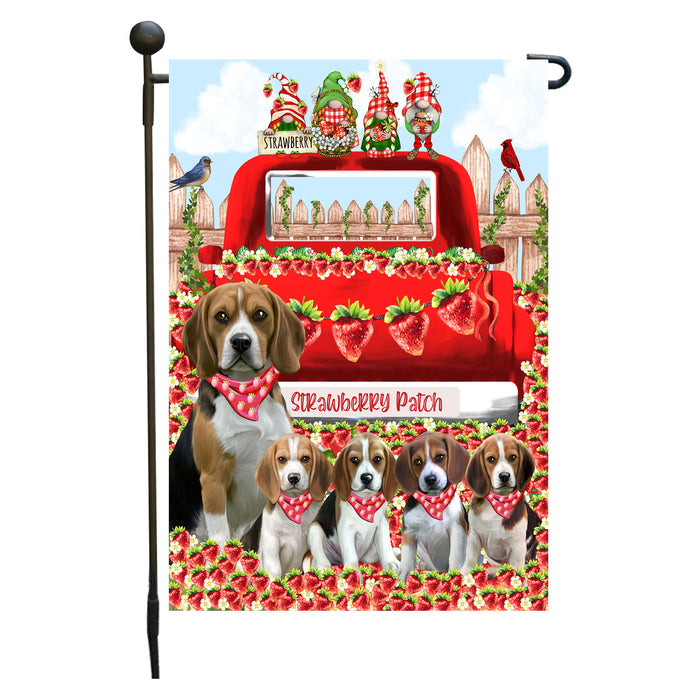 Beagle Dogs Garden Flag: Explore a Variety of Custom Designs, Double-Sided, Personalized, Weather Resistant, Garden Outside Yard Decor, Dog Gift for Pet Lovers