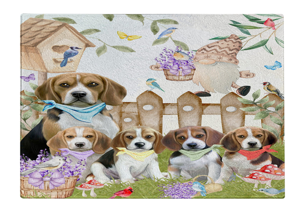 Beagle Cutting Board: Explore a Variety of Designs, Custom, Personalized, Kitchen Tempered Glass Scratch and Stain Resistant, Gift for Dog and Pet Lovers