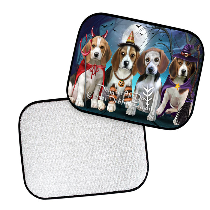 Happy Halloween Trick or Treat Beagle Dogs Polyester Anti-Slip Vehicle Carpet Car Floor Mats CFM48565
