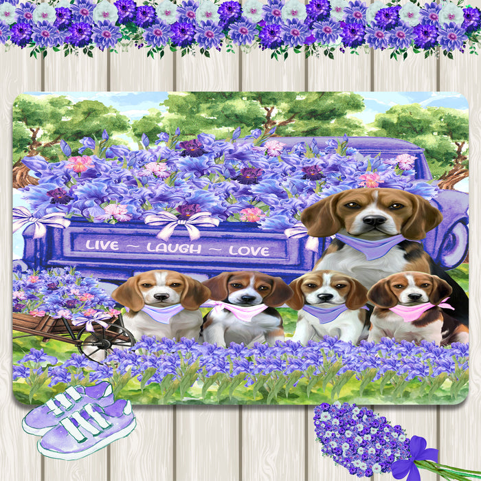 Beagle Area Rug and Runner, Explore a Variety of Designs, Custom, Floor Carpet Rugs for Home, Indoor and Living Room, Personalized, Gift for Dog and Pet Lovers