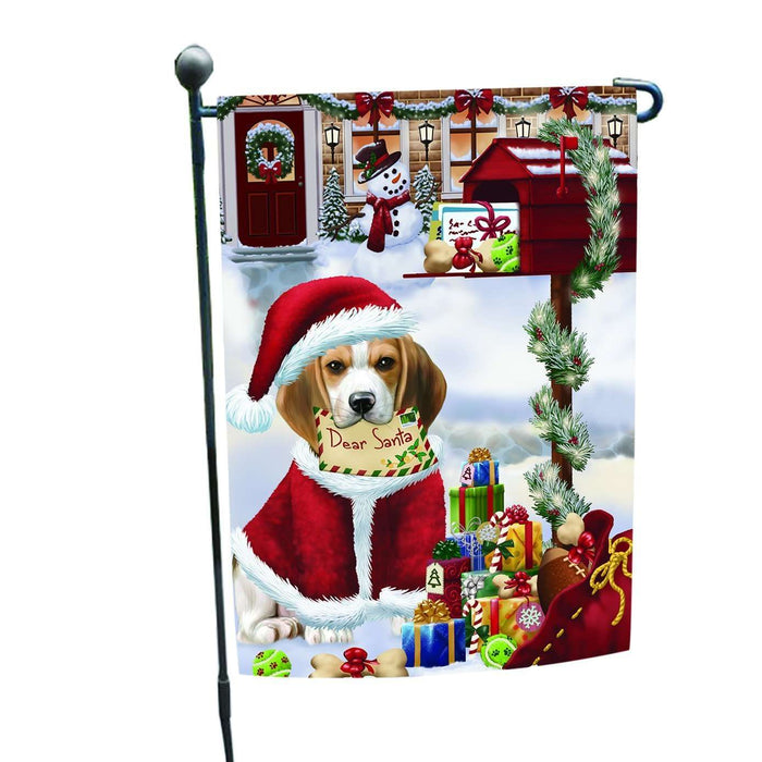 Beagles Dear Santa Letter Christmas Holiday Mailbox Dog Garden Flag