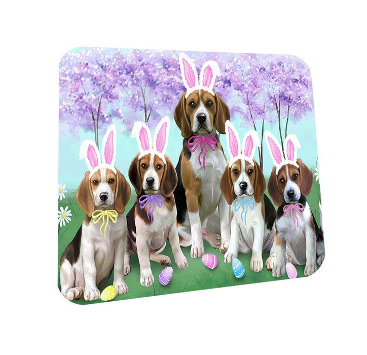 Beagles Dog Easter Holiday Coasters Set of 4 CST49089