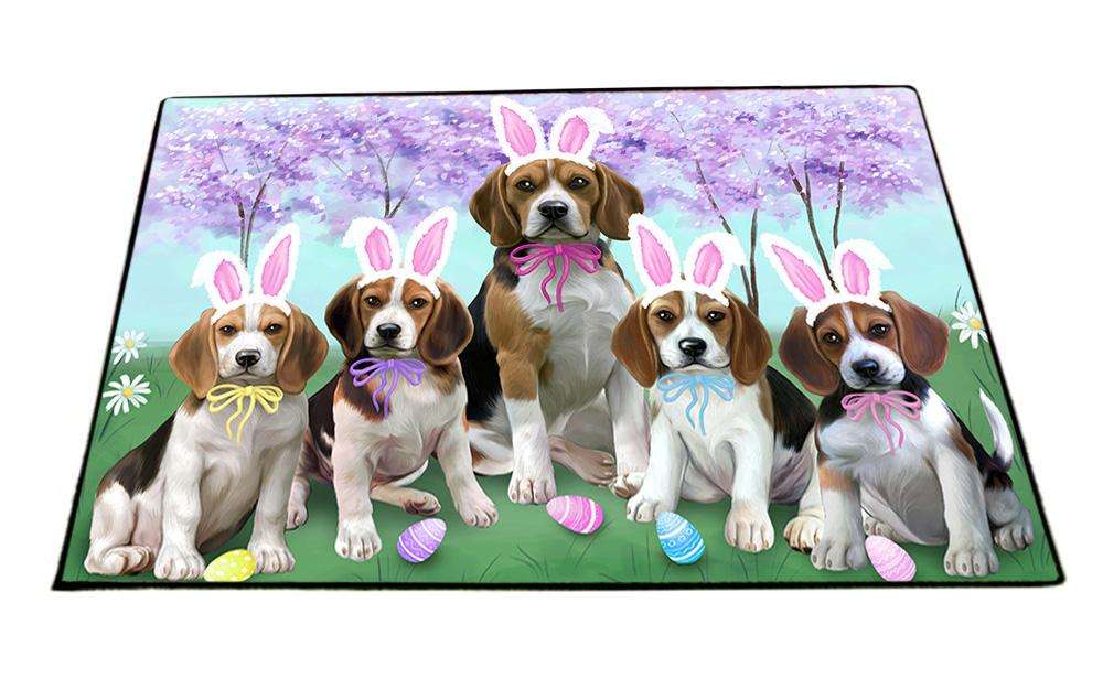 Beagles Dog Easter Holiday Floormat FLMS49551