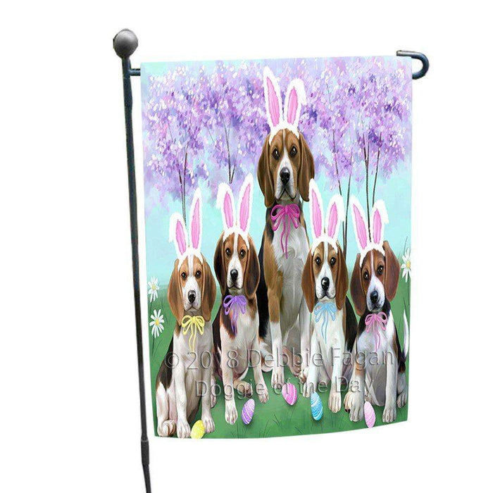 Beagles Dog Easter Holiday Garden Flag GFLG49039