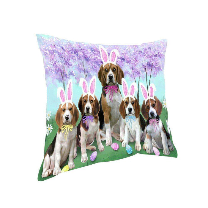 Beagles Dog Easter Holiday Pillow PIL52376