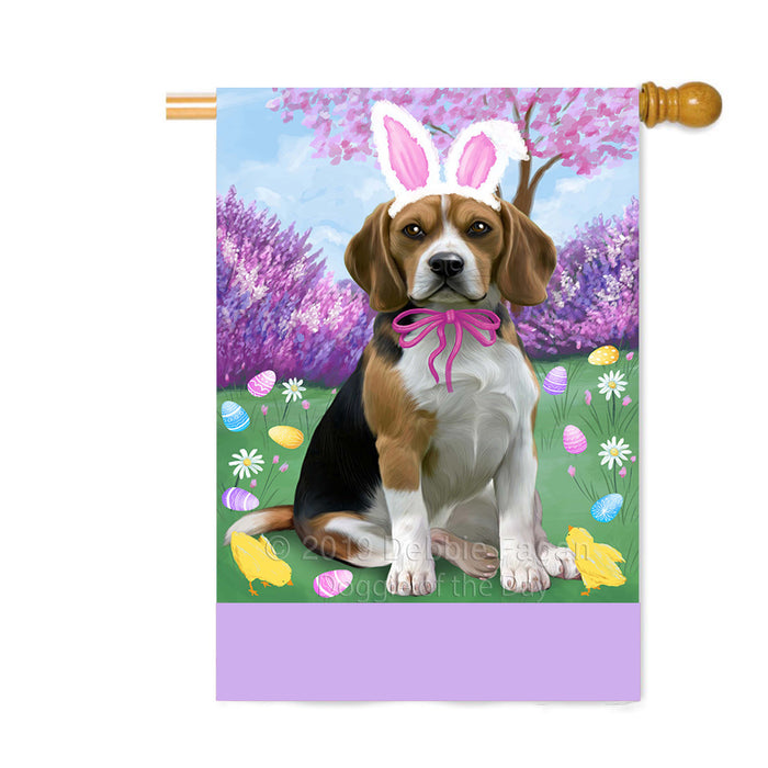 Personalized Easter Holiday Beagle Dog Custom House Flag FLG-DOTD-A58799
