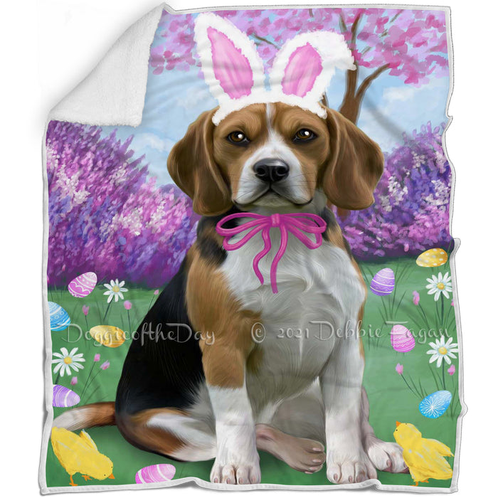 Beagle Dog Easter Holiday Blanket BLNKT57000