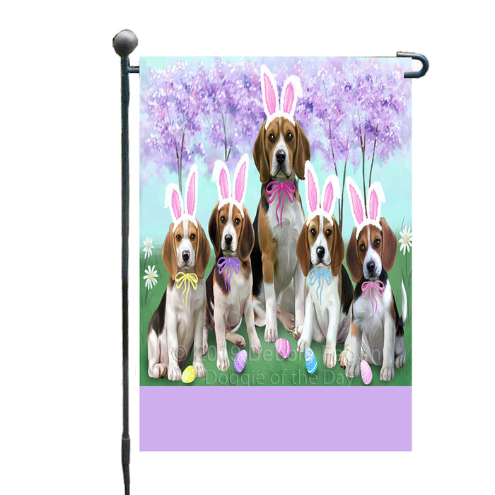Personalized Easter Holiday Beagle Dogs Custom Garden Flags GFLG-DOTD-A58744